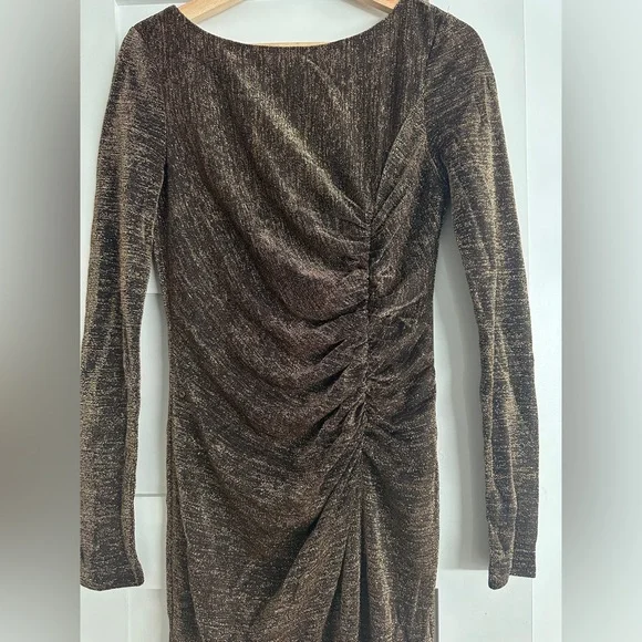 rachel zoe black and gold dress RACHEL ZOE Size 0 Black Gold Cotton Blend Jacquard Strapless Dress – Sui  Generis Designer Consignment main image 1